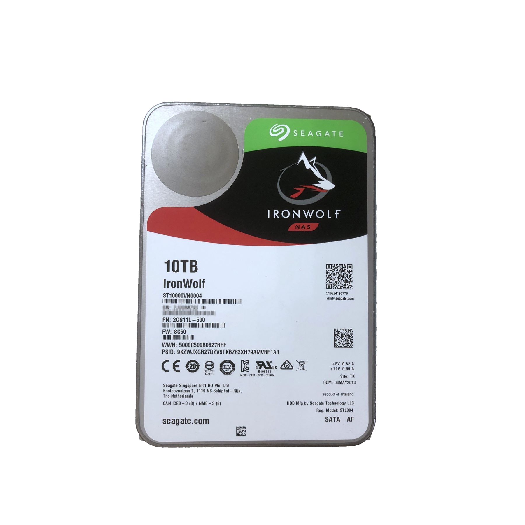 [Refurbished] Seagate IronWolf 10TB NAS HDD (ST10000VN0004)