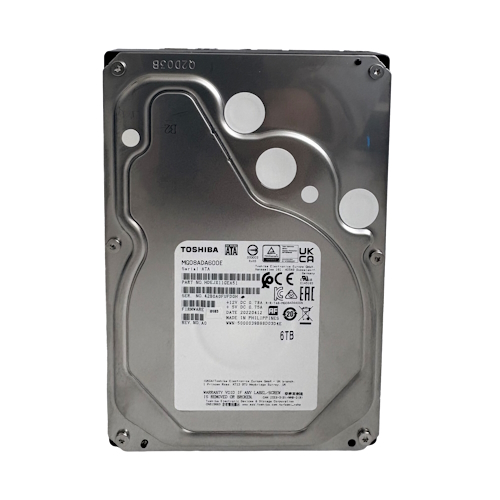 [Refurbished] Toshiba 6TB HDD SATA 7200rpm (MG08ADA600E)